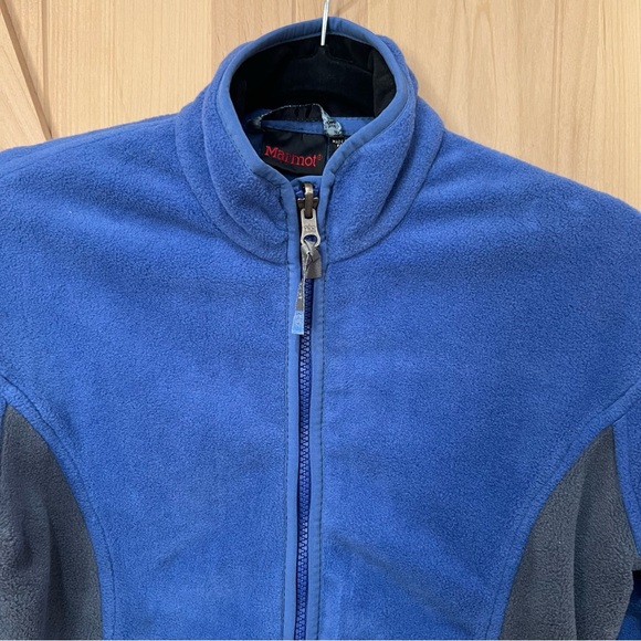 Marmot Full Zip Up Fleece Jacket Size XS Blue - Picture 3 of 15